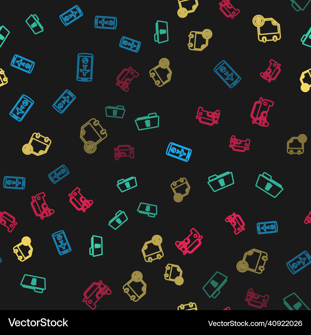 Set line flight mode in the mobile delete folder Set line flight mode in the mobile delete folder vector image
