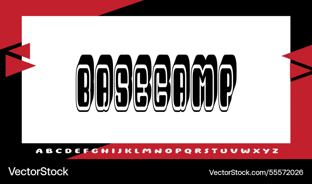 Text effects with editable colors and abstract Vector Image