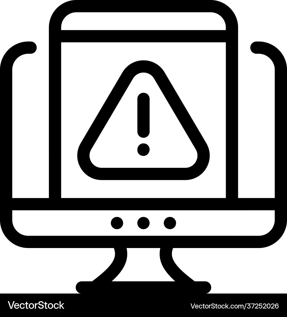 Web error Vector Image