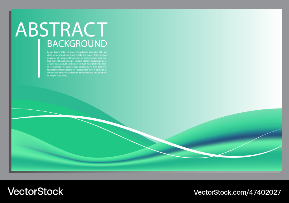 Abstract background smooth green gradient mesh Abstract background smooth green gradient mesh vector image