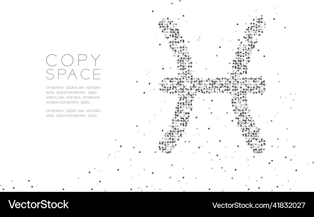 Abstract geometric circle dot pixel pattern vector image