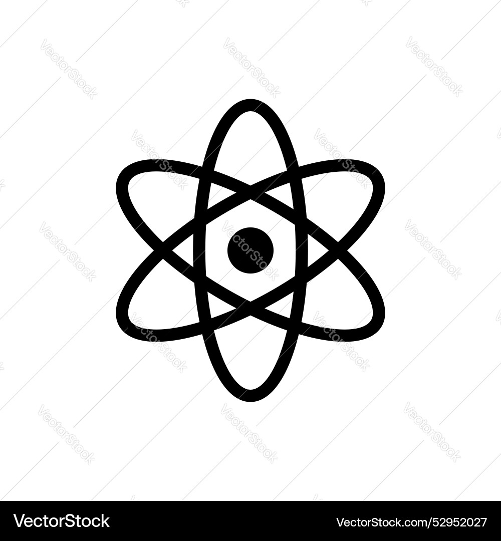 React icon isolated on white background Vector Image