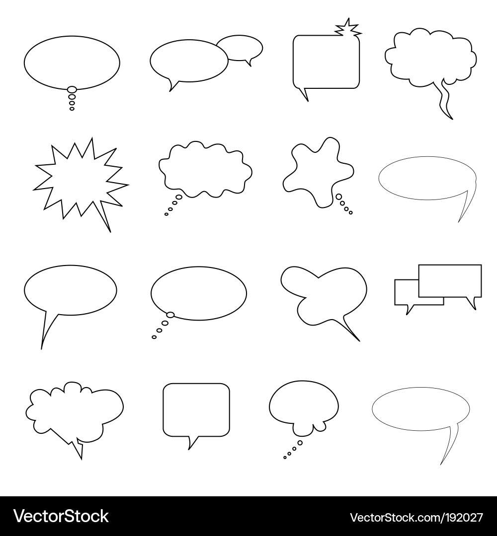 Talk bubbles Vector Image