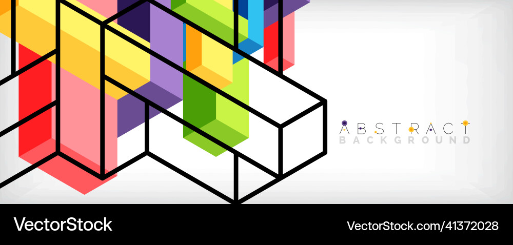 Abstract background 3d cubes cubic elements Abstract background 3d cubes cubic elements vector image