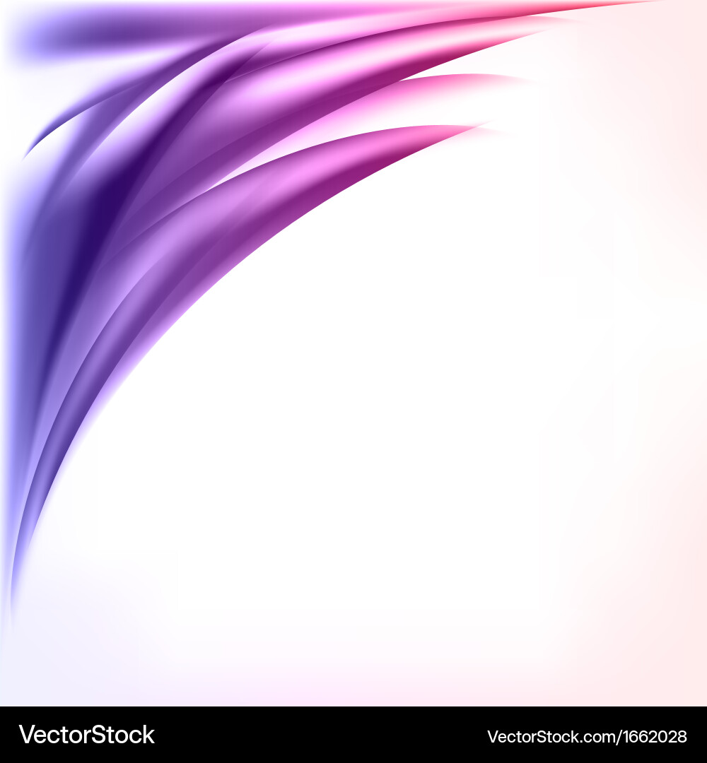 Abstract colored wave on background vector image
