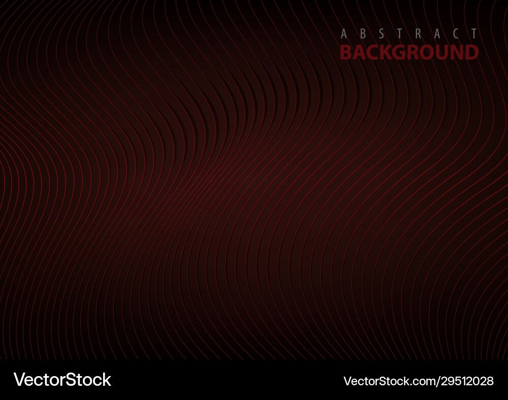 Abstract Line Pattern - Dark Red vector image