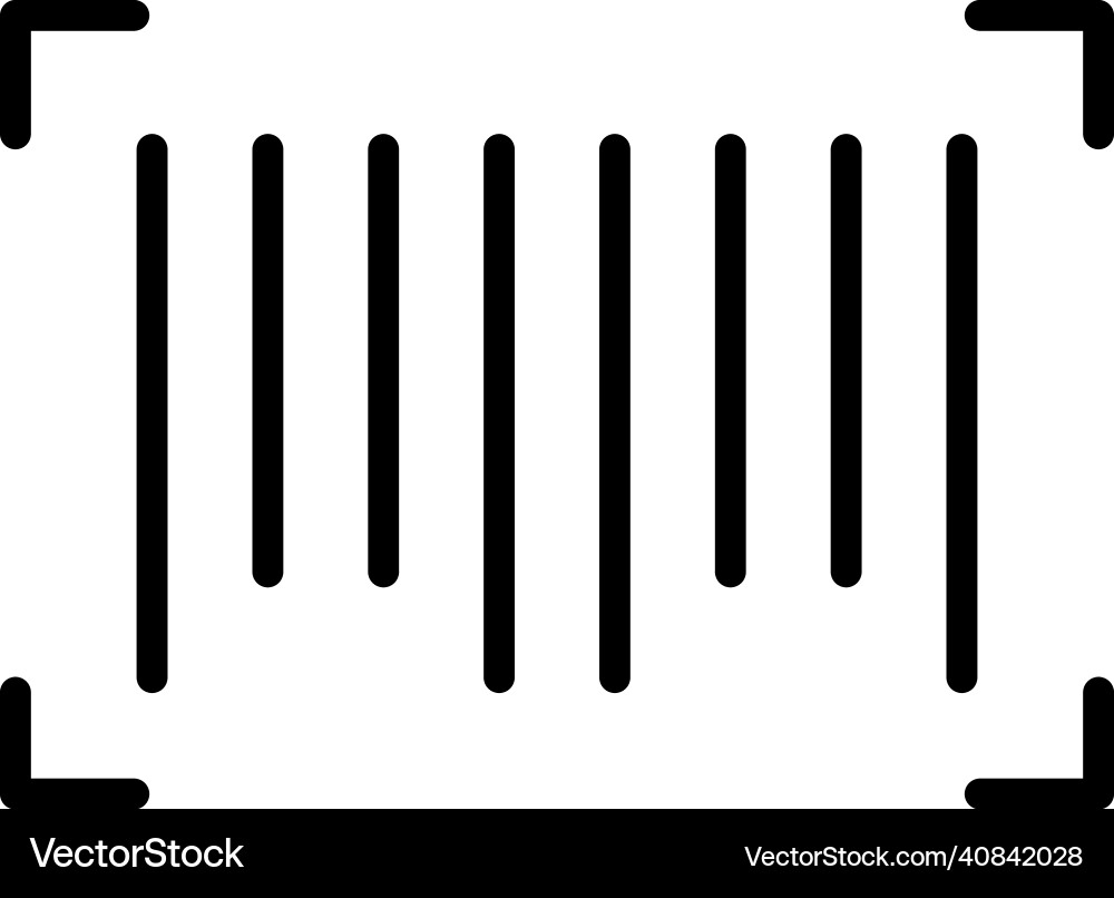 Barcode Scan Line vector image