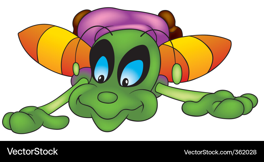 Cheerful Bug Vector Image
