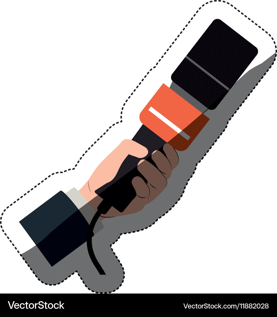 Isolated microphone device design Vector Image
