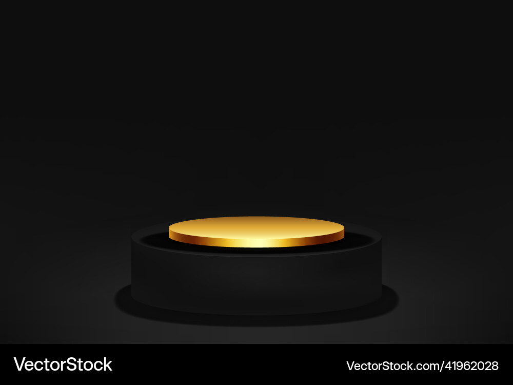 Minimalist podium with a light effect to showcase Minimalist podium with a light effect to showcase Vector Image