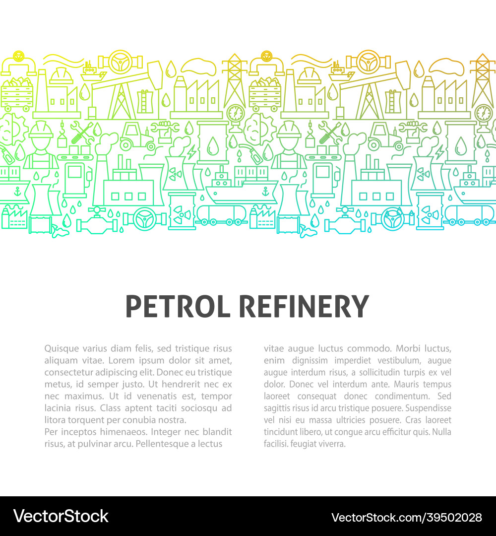 Petrolraffinerieleitungsvorlage Petrolraffinerieleitungsvorlage vektorbild