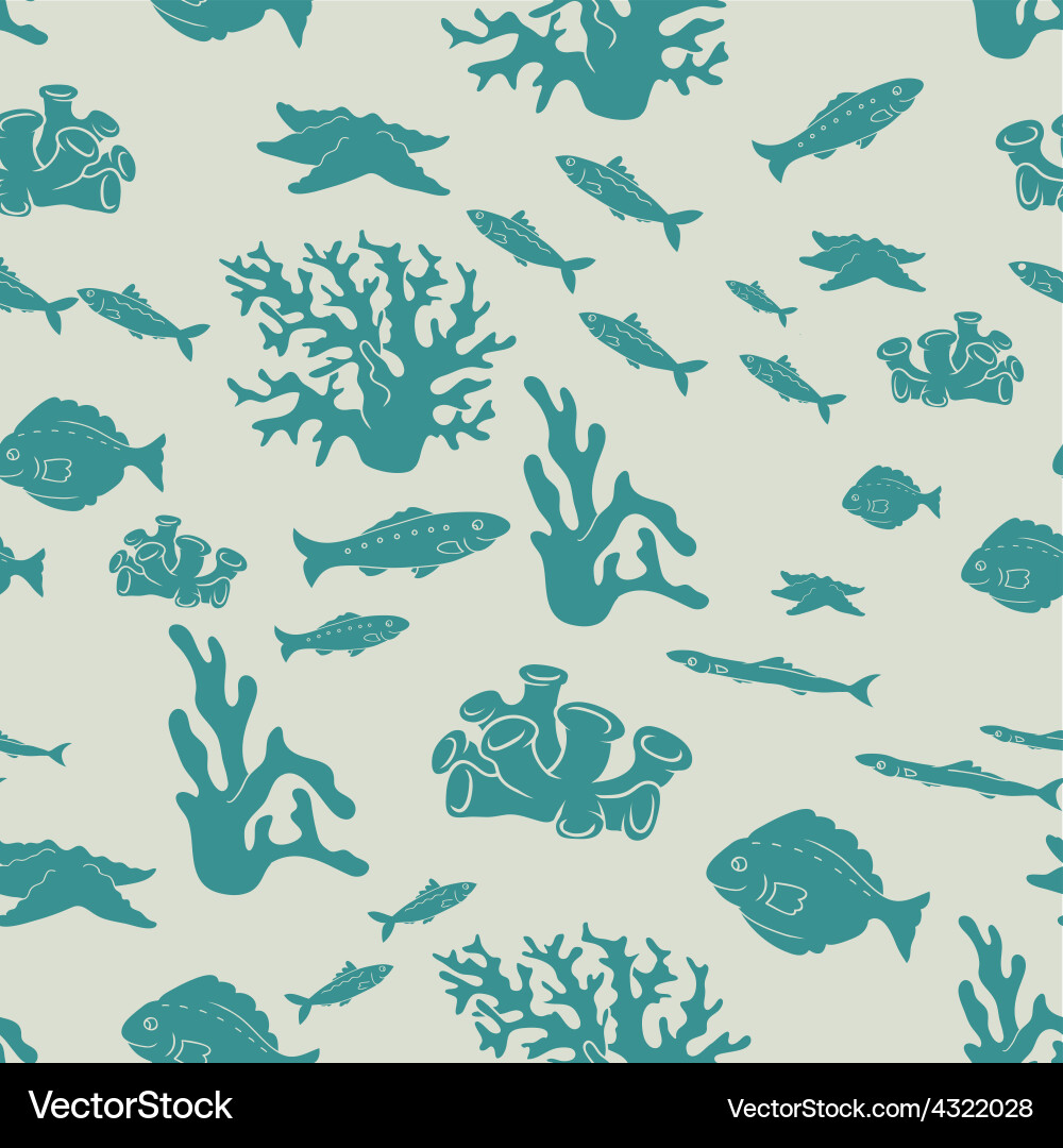 Underwater pattern Royalty Free Vector Image - VectorStock