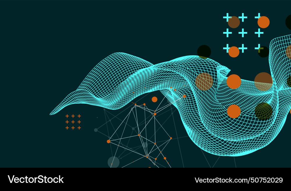 Abstract wave is made in a frame style template Abstract wave is made in a frame style template vector image