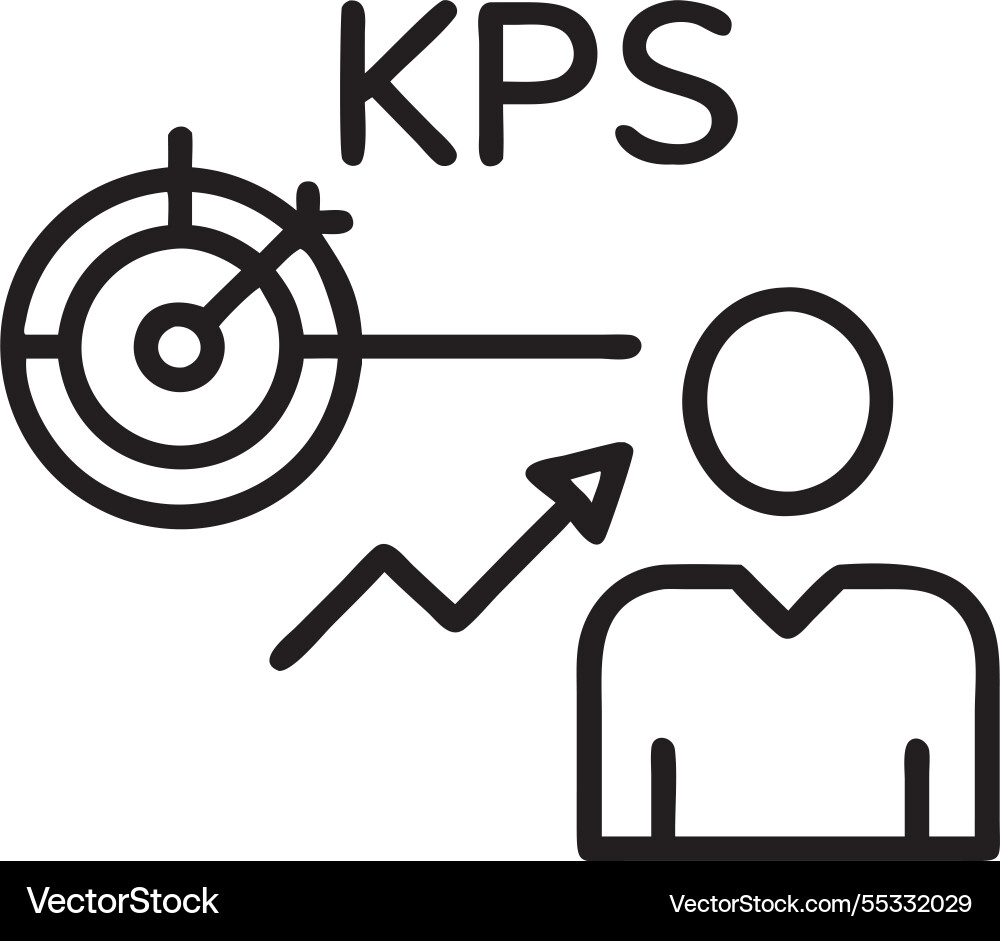 Analytics dashboard of key performance indicator Vector Image