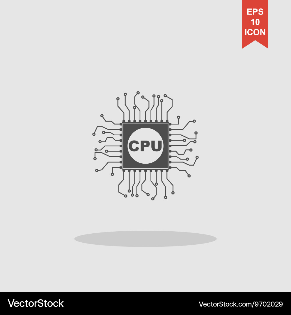 Circuit board icon technology scheme square Vector Image