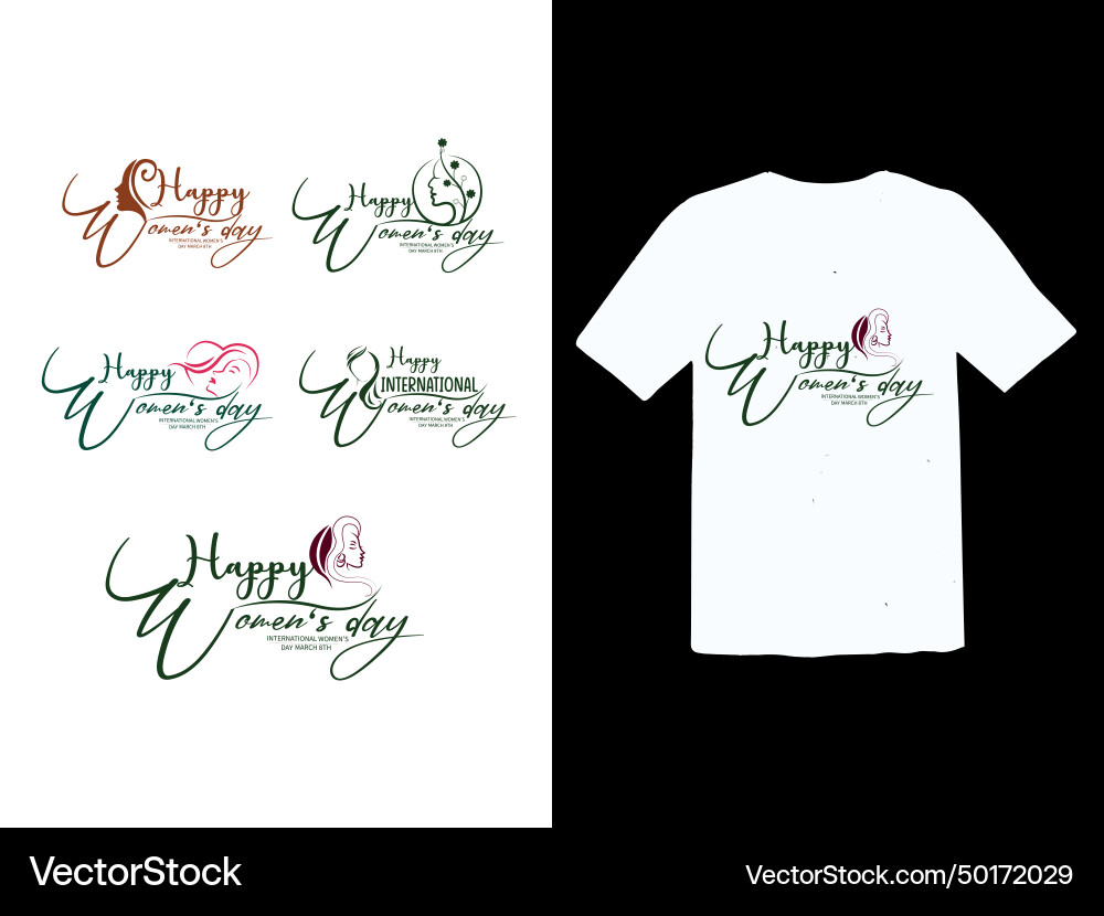 Damen Typografie t Hemd Design vektorbild