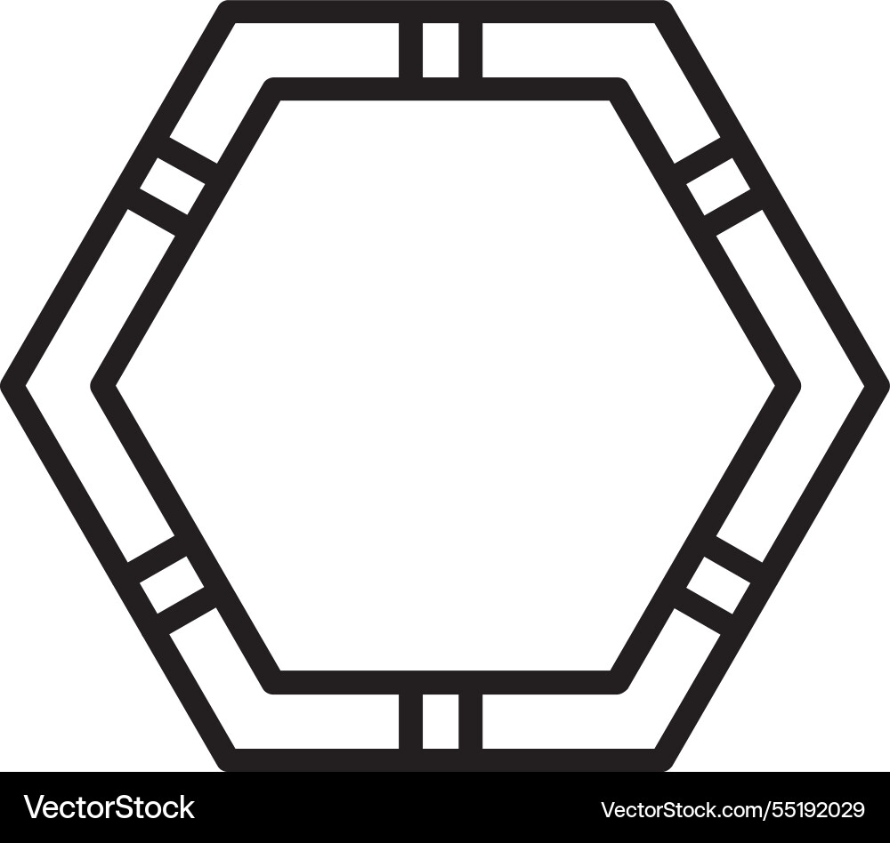 Frame line icon design Vector Image