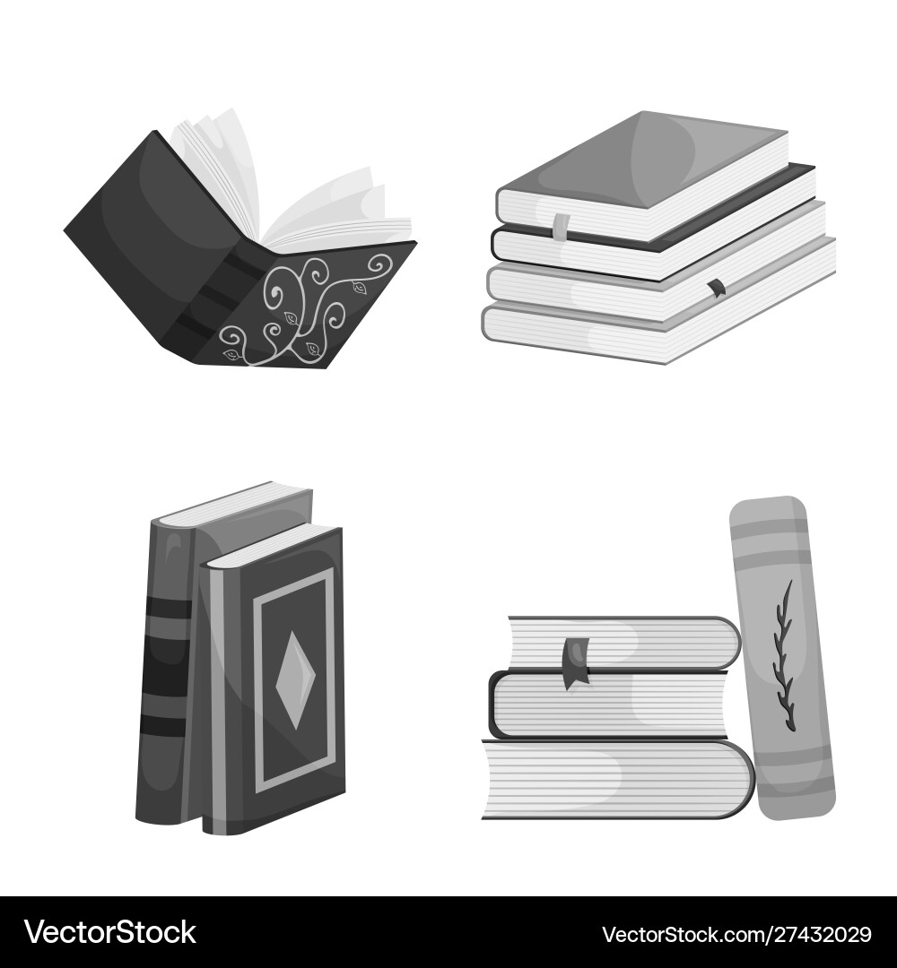 Isolated object education and source logo set Isolated object education and source logo set Vector Image