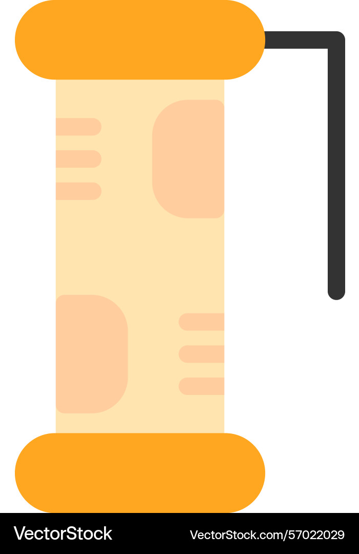 Jade scroll flat style icon design Vector Image