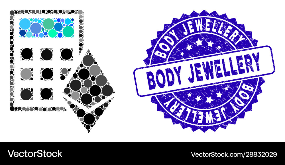 Mosaic ethereum calculator icon with textured body Mosaic ethereum calculator icon with textured body vector image