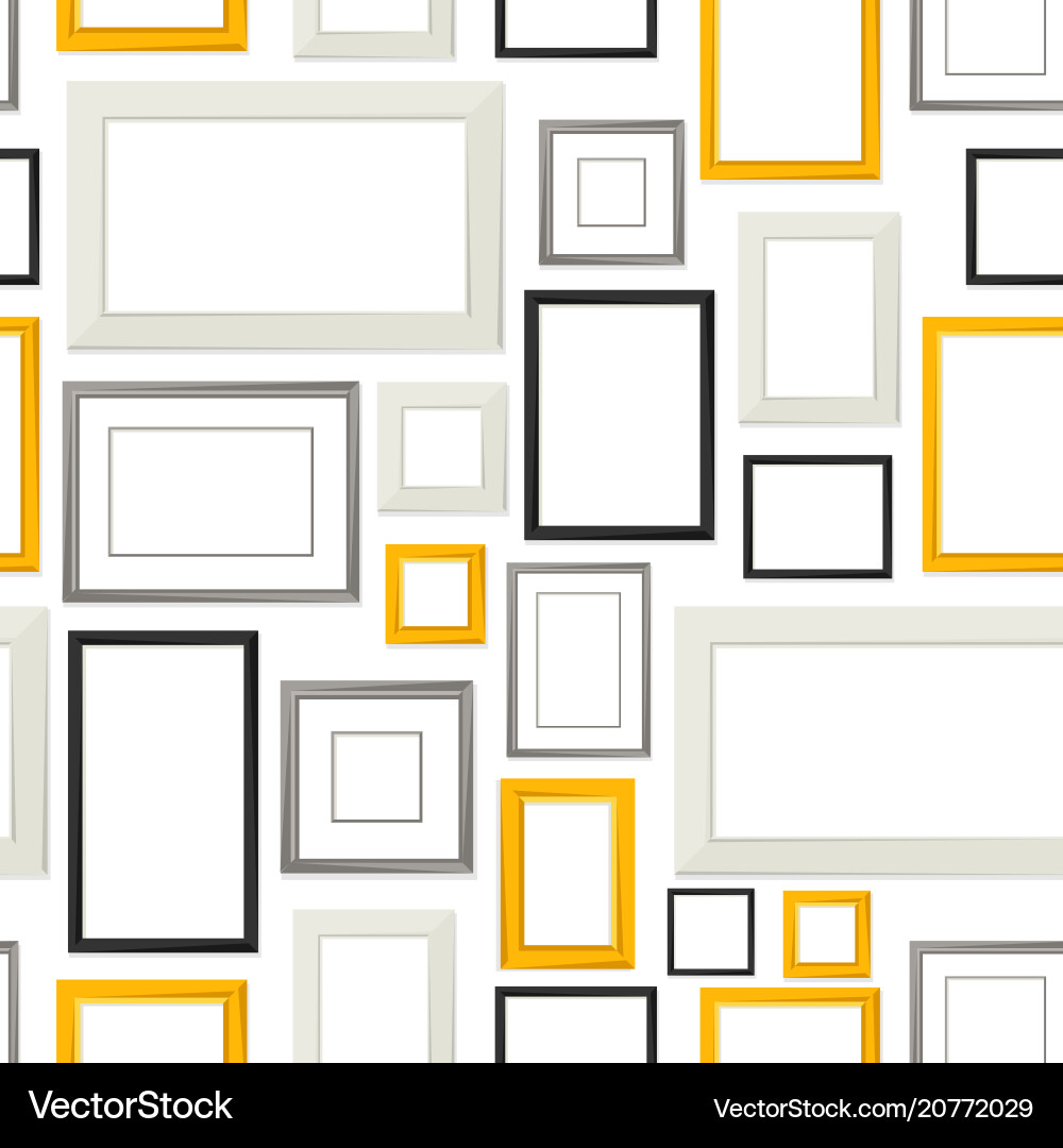 Seamless pattern of various frames for pictures Seamless pattern of various frames for pictures vector image