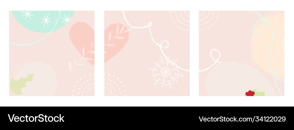 Set abstract background design with snowflakes Set abstract background design with snowflakes vector image