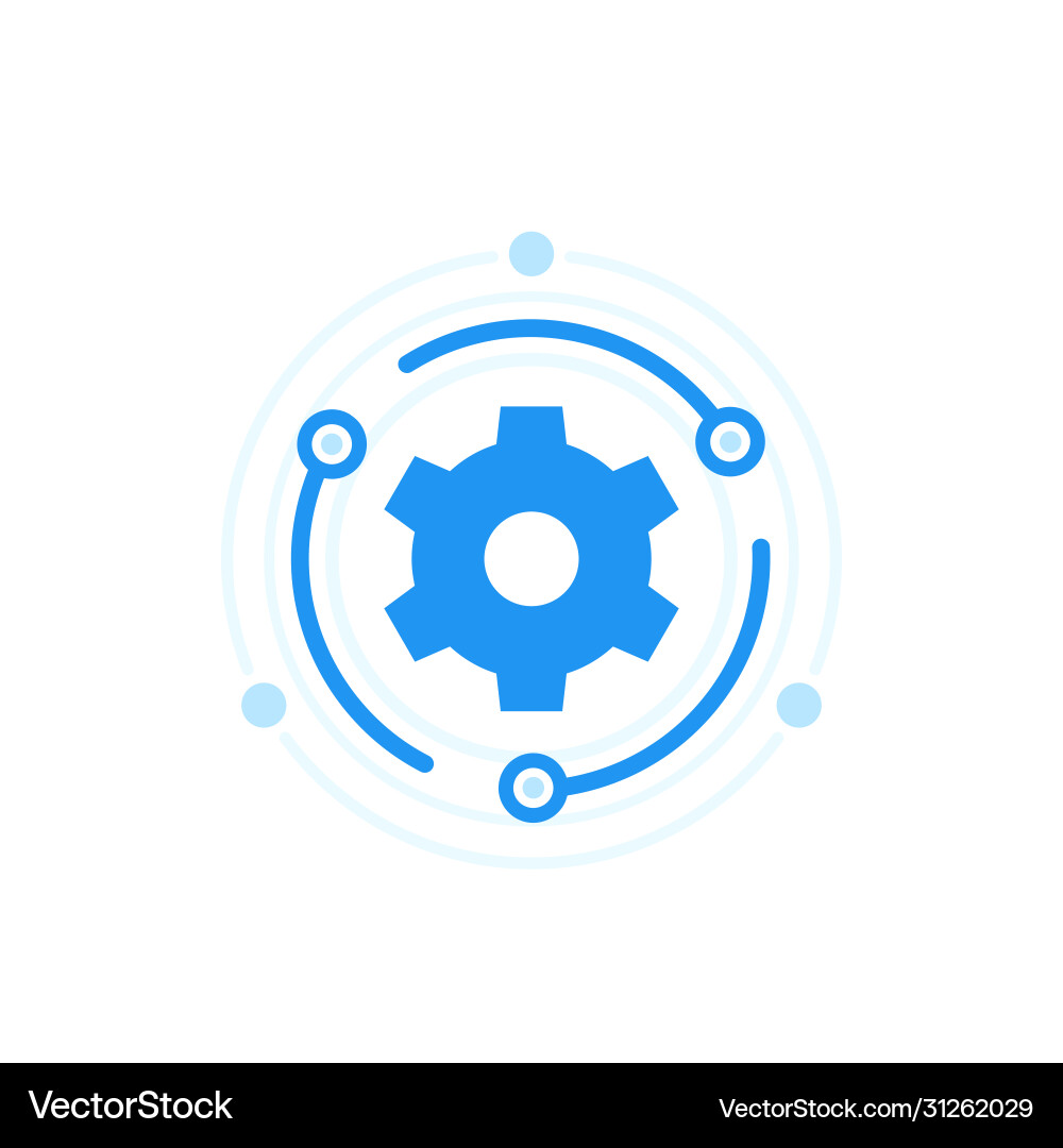 Software Upgrade Icon vector image