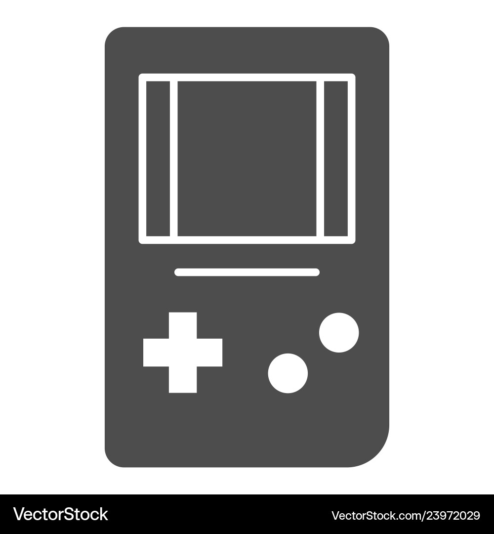 Tetris solid icon game console Tetris solid icon game console vector image