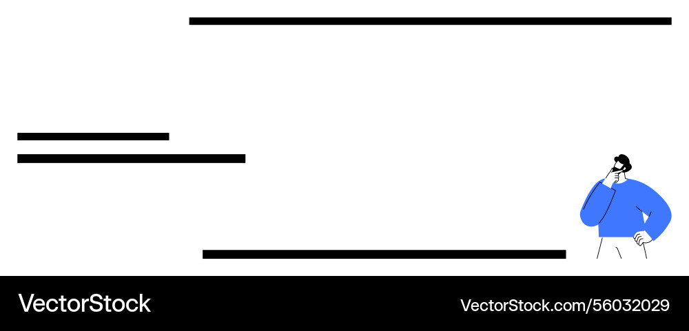 Thoughtful man analyzing abstract linear patterns Thoughtful man analyzing abstract linear patterns vector image