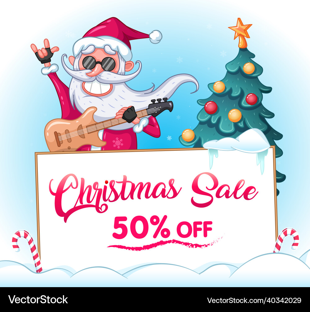 Weihnachtsverkauf Werbebanner santa claus Weihnachtsverkauf Werbebanner santa claus vektorbild