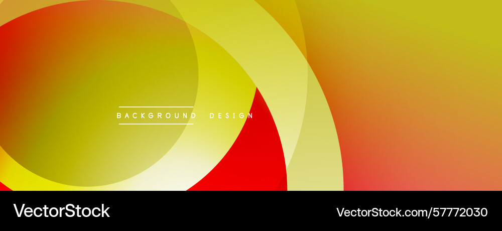 Abstract colorful design overlapping circles Vector Image