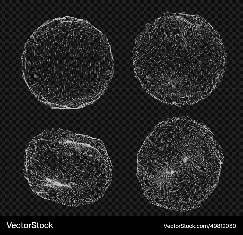 Abstract form consisting of small particles Abstract form consisting of small particles Vector Image