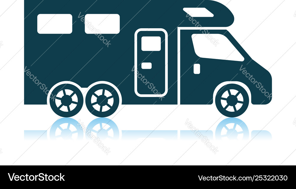 Camping-Familie Wohnwagen-Ikone Camping-Familie Wohnwagen-Ikone vektorbild