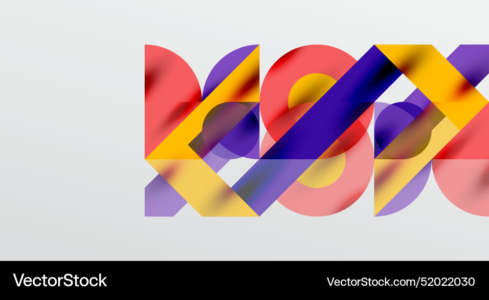 Circles and shadows colorful round elements Circles and shadows colorful round elements vector image