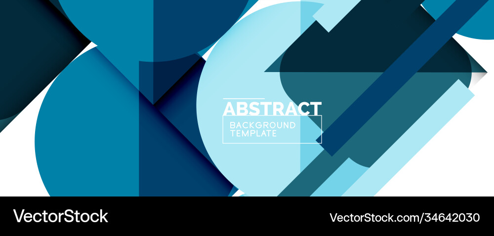 Clean minimal geometric abstract background Vector Image
