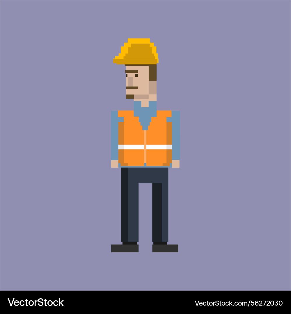 Pixelated of constructor Vector Image