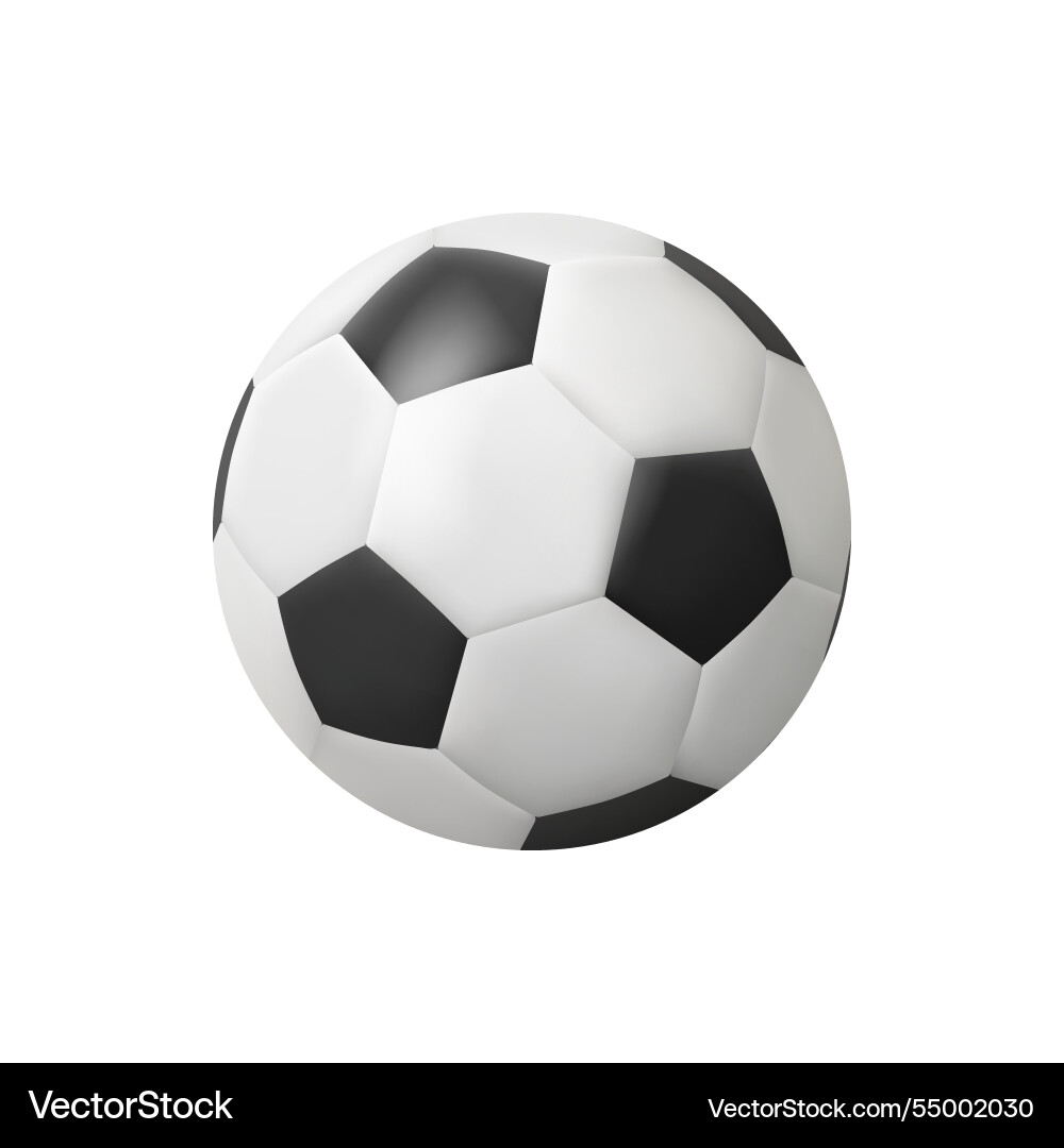 Soccer or football ball sports equipment Soccer or football ball sports equipment vector image
