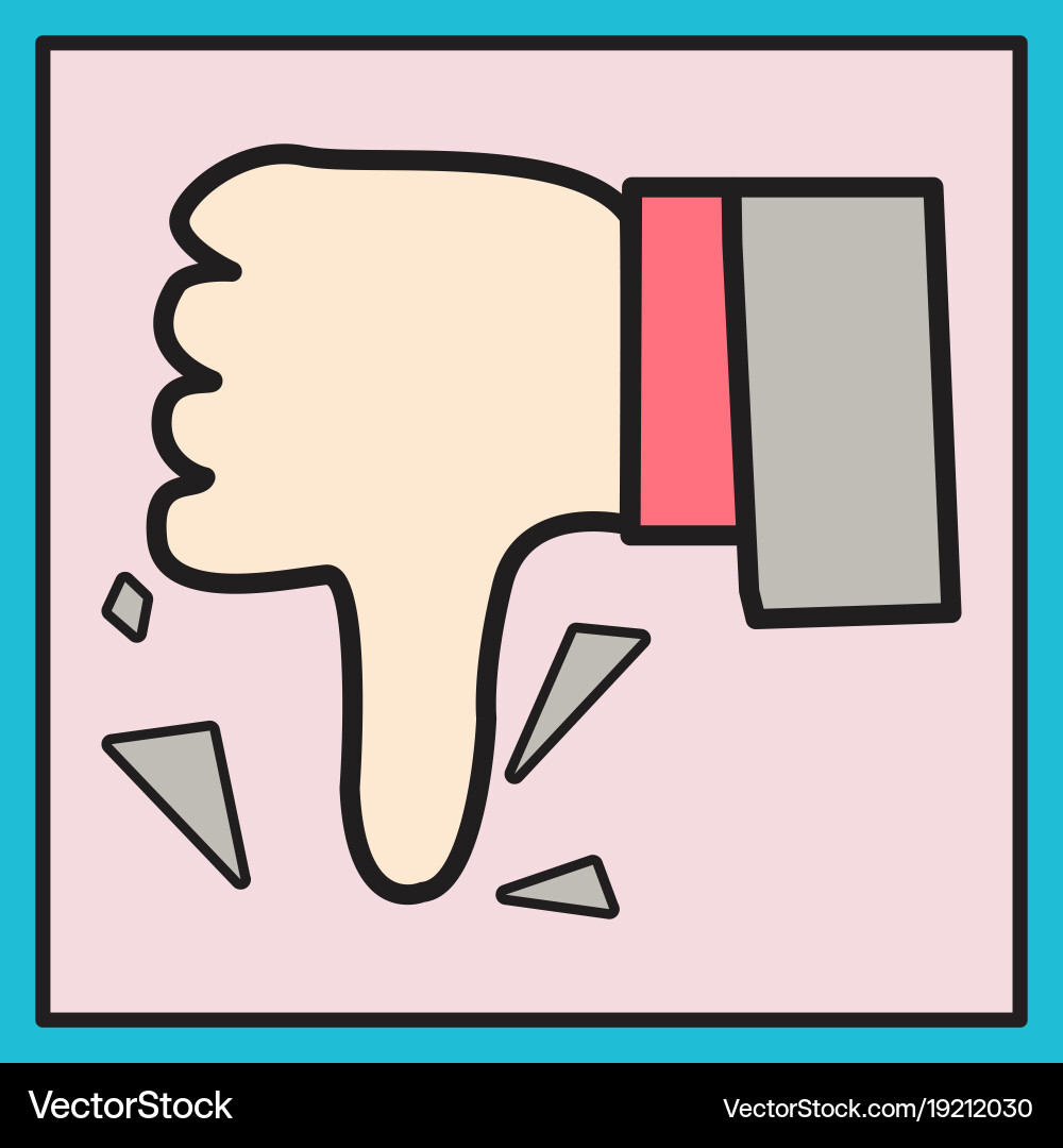 Unlike icon flat web pointer in eps 10 vector image