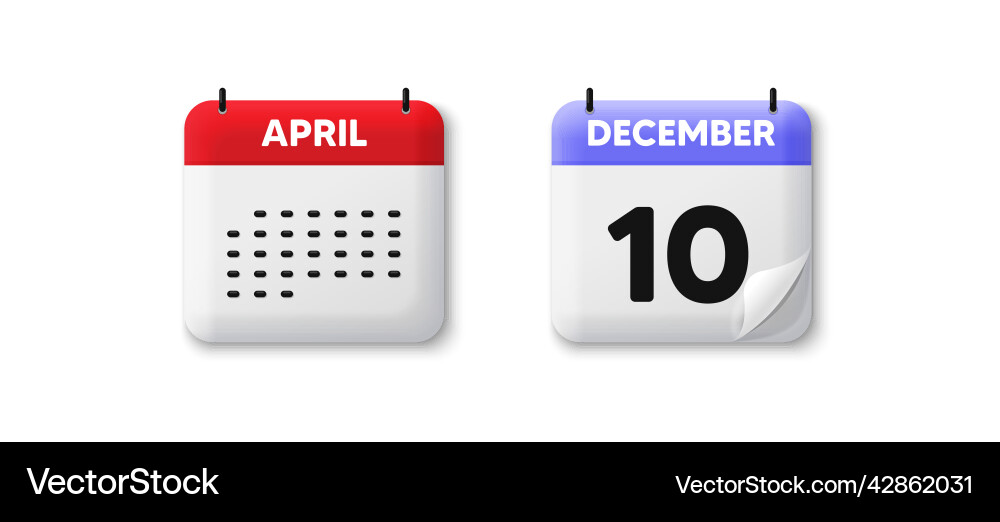 10th day of the month icon event schedule date Vector Image