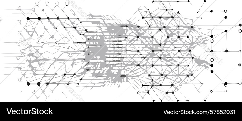 Abstract distorted fine mesh texture futuristic vector image