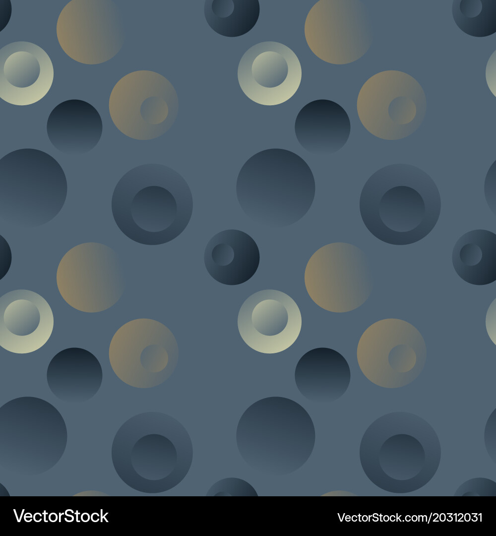 Bubble stone floating seamless pattern vector image