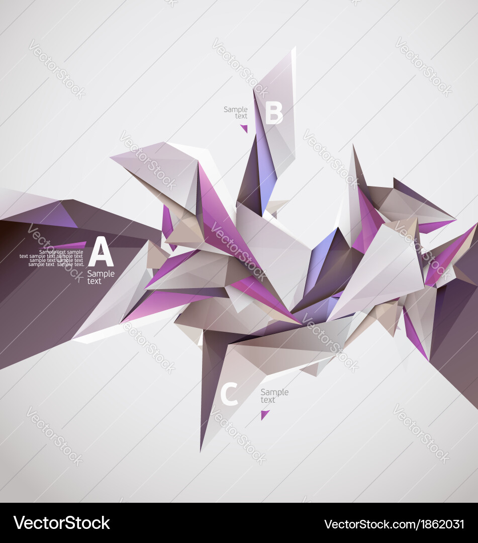 Dynamic Geometric Color Background vector image