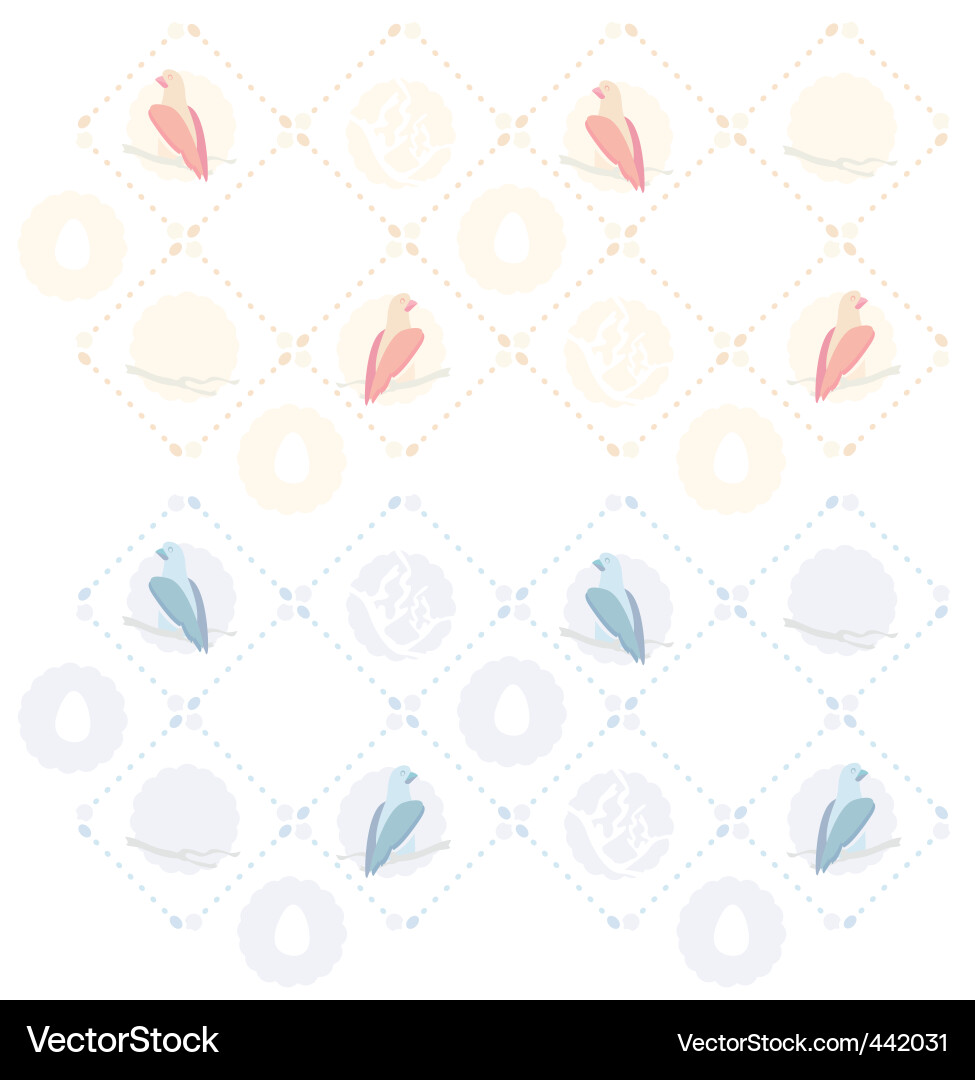 Elegant Bird Pattern vector image