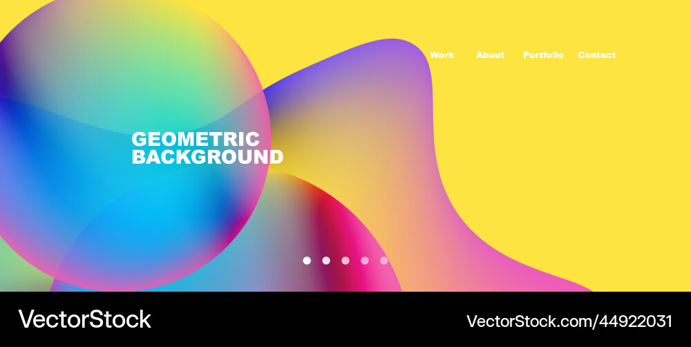 Flowing gradient colors and round elements Flowing gradient colors and round elements Vector Image
