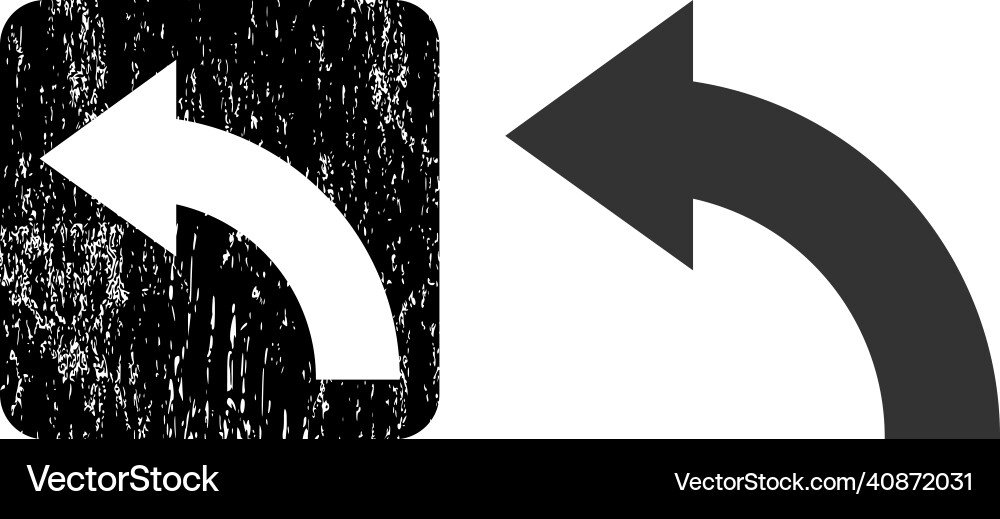 Scratched rotate left subtracted imprint Scratched rotate left subtracted imprint vector image