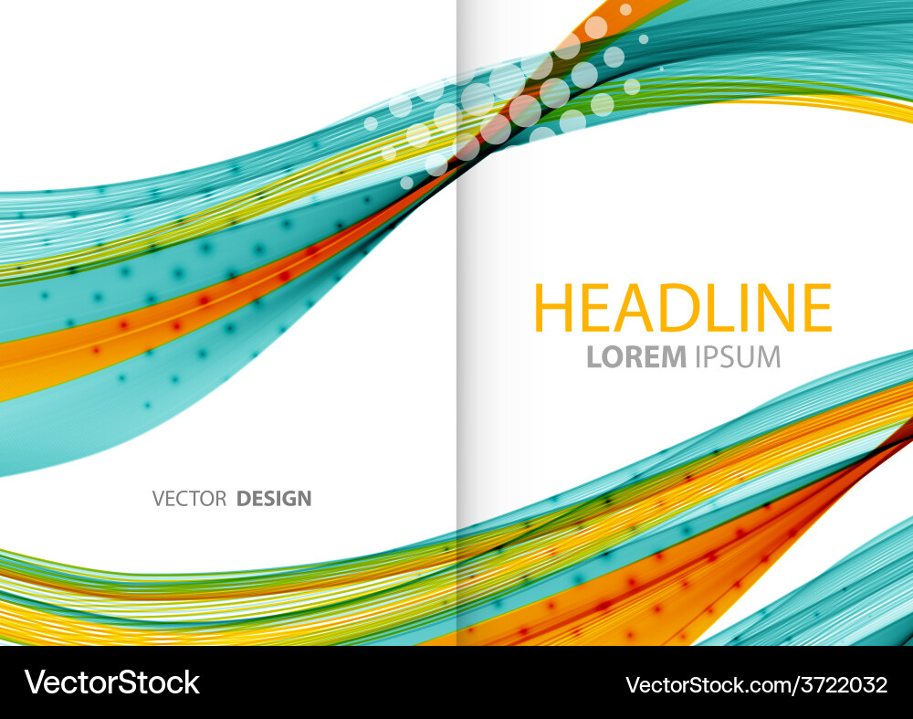 Abstract Color Line Background vector image