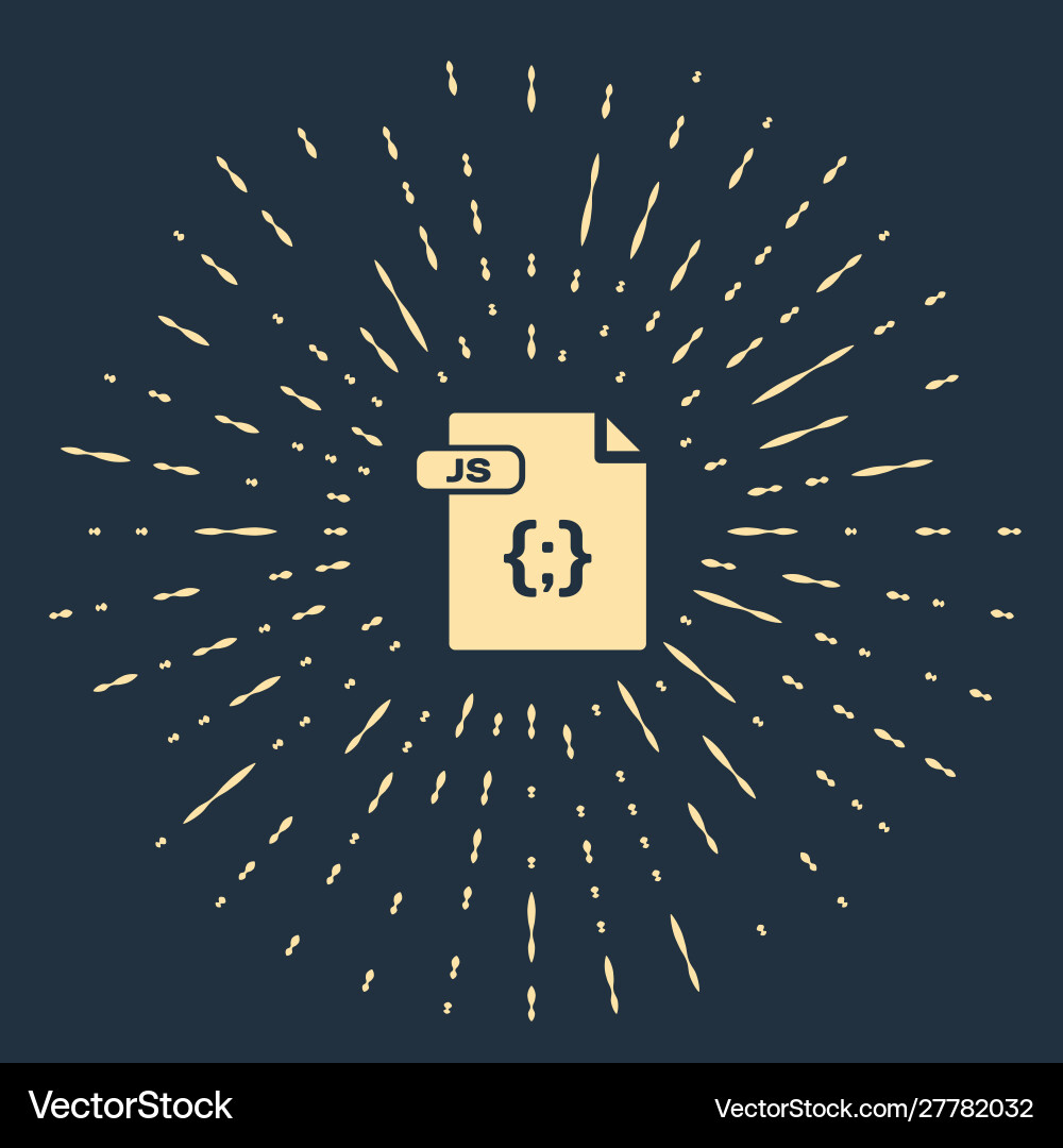 Beige js file document download button icon Beige js file document download button icon vector image