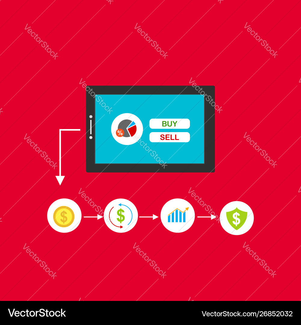 Concept online and mobile payments for web page Concept online and mobile payments for web page Vector Image