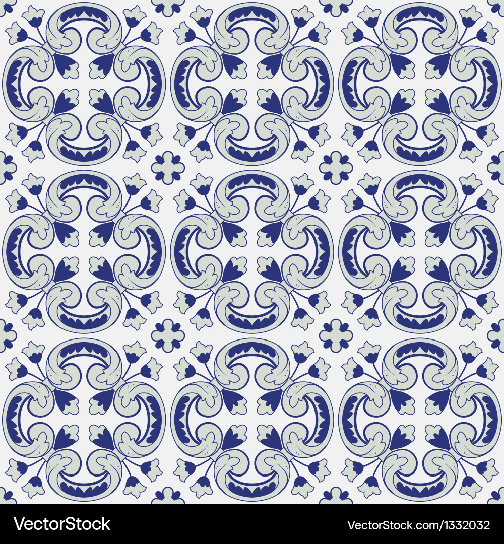 Elegant Swirls Seamless Pattern Vector Image