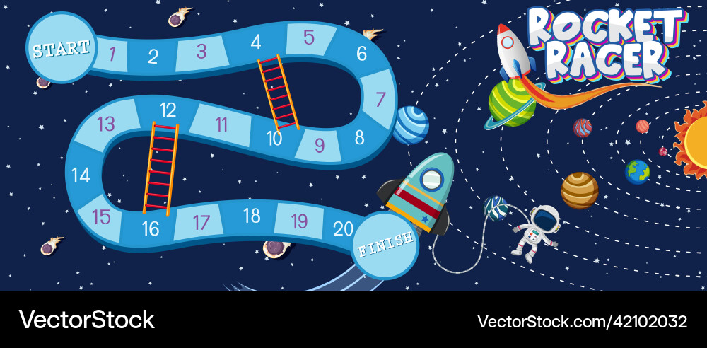 Game template with space theme background Game template with space theme background vector image